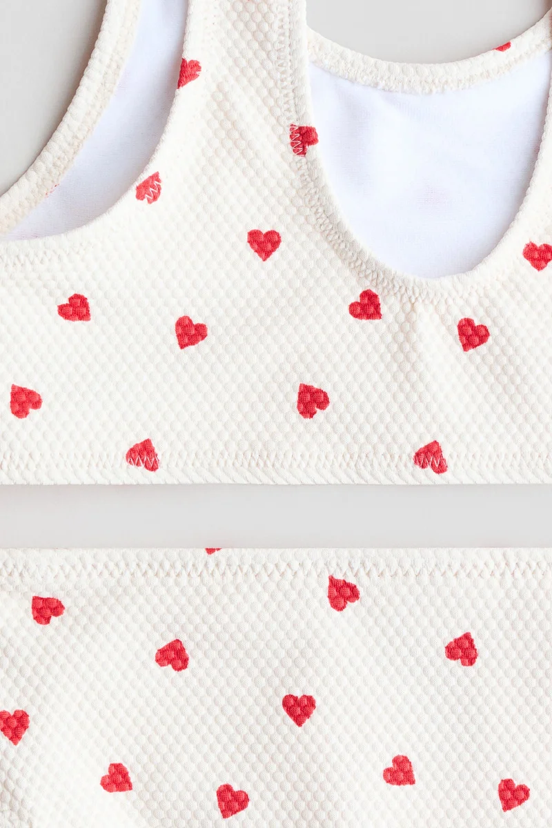 اتش اند ام بيكيني منسوج بملمس بارز